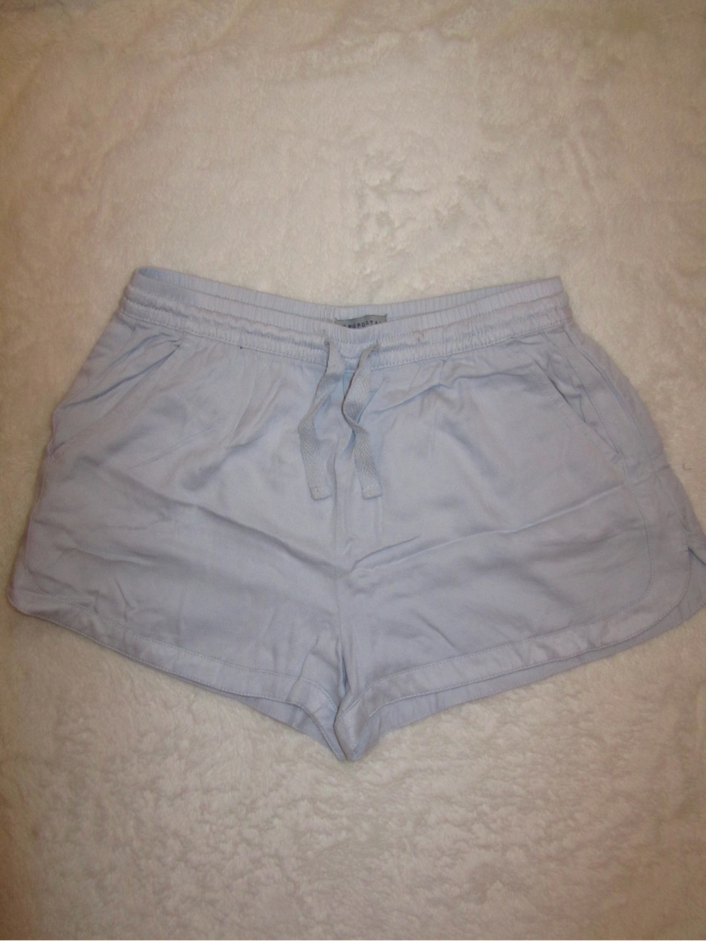 Aeropostale Light Blue Drawstring Lounge Shorts